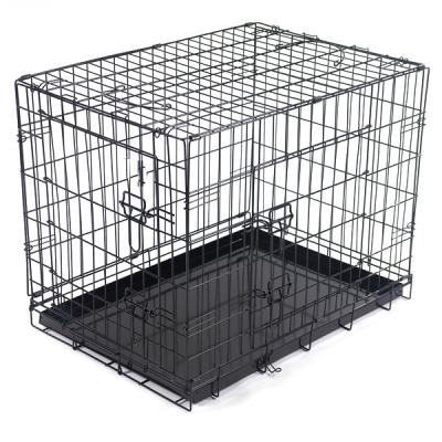 China Liveable METAL DOG ​​CAGES IN BLACK for sale