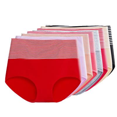 China Wholesale High Quality Women's Cotton Breathable Simple Style Women's High Waist Panties for sale