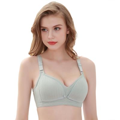 China Breathable Adjustable Lift Up Lactation Underwear 3/4 Cup Side Closure Wire Free Nursing Bra Plus Size Pregnant Maternity Nursing Bra for sale