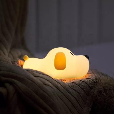 China Led Night Light Kids LED Night Light Kids with Touch Switch Puppy Night Light Portable Silicone for Baby Room Bedroom Living Room for sale