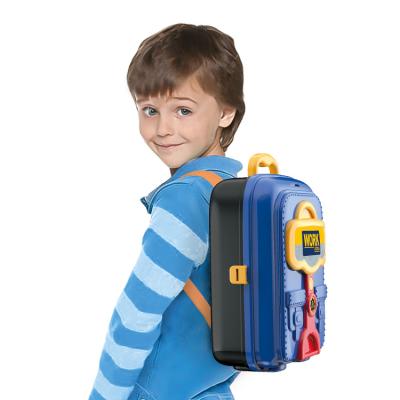 China Electronic Toy Set Children Pretend 3 In 1 Tool Backpack Tools Toys Toy Set Children Toys Kid Tools for sale