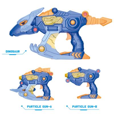 China ABS/PP Assembly DIY Take Apart 3 IN 1 Dinosaur With Light And Sound Plastic Pterosaur Take Apart Dinosaur Gun for sale