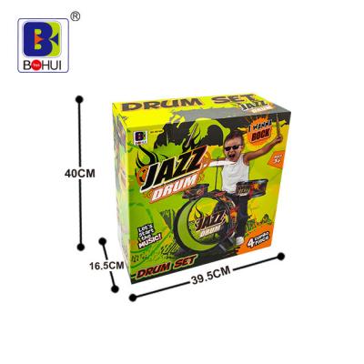 China ABS/PP Modern Design Rock Roll Drum Set Children Kids Jazz Drum Toys For Kids for sale