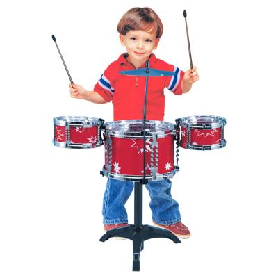 China PP+ABS Popular Game Toy Jazz Drum Toys Kids Musical Drum Set With Plastic Chair Fashion Jazz Drum Set Prices for sale