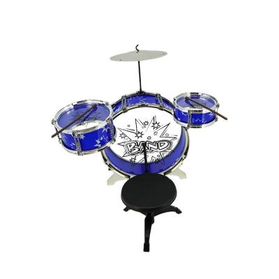 China Plastic Let Us Rock And Roll With Band TomTom Stool Drum Thickened Cymbals Musical Instrument Drum Set Toys for sale