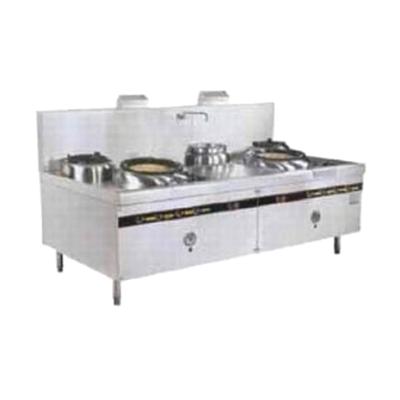 China Durable Farms Commercial Stainless Steel Double Fried Single Tail Double Fried Stove for sale