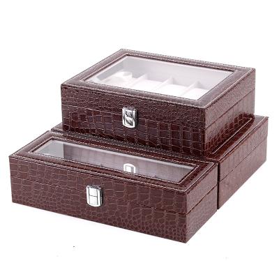 China Luxury Watch Box OEM Watch Storage Watch Box Magnetic Leather Watch Organizer Storage Box Watch Box for sale