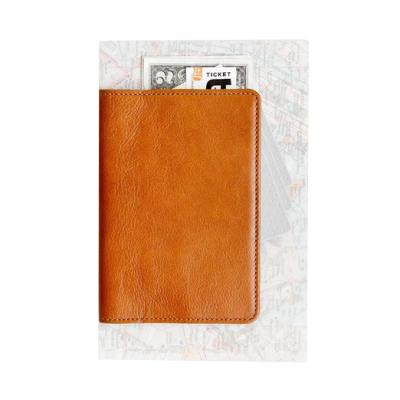 China Leather Passport Wallet Vintage Passport Holder Travel Document Holder Minimalist Passport Case for sale