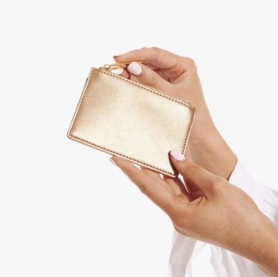 China Mini Fashion Small Gift Card Holder Portable Leather Credit Card Holder For Women for sale