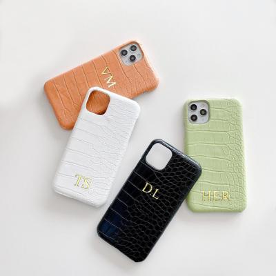 China Custom Shockproof Luxury Leather Cover Personalized Cell Phone Case For iPhone 11 12 13 Pro Max for sale