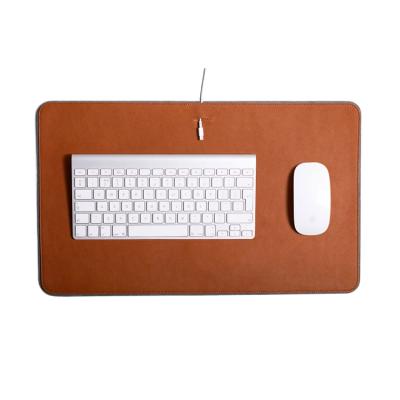 China High Quality Custom Radiation Safety Logo Felt Genuine Leather Computer Desk Mat Organizer PU Desk Mat for sale