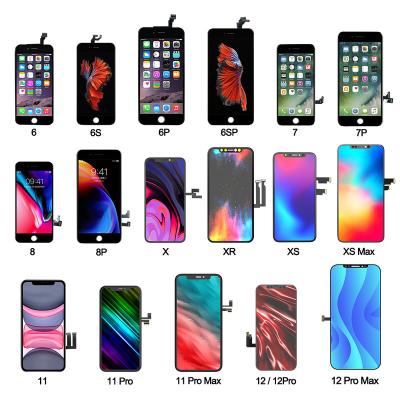 China mobile phones display lcd screen display original for iphone 12mini lcd for iphone 6 to 12 pro max for sale