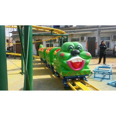 China 14*22m Amusement Fair Children Customized Carnival Rides Green Tackle Amusement Park Worm Equipment for sale