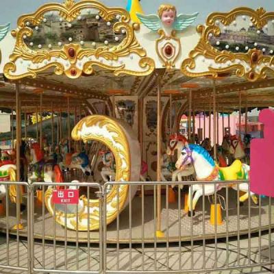 China Carousel Plastic Ocean Equipment Single Horse Amusement Park Ledge Ride Sale for sale