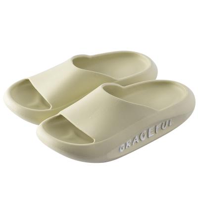 China New 2021 Summer Women's Thick Bottom EVA Slippers Indoor Home Couples Home Bathroom Ins Non-slip Soft Tide To Use Cool Slippers for sale