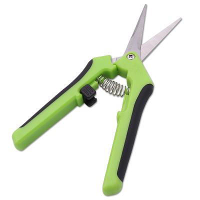 China Stainless Steel Garden Shears Gardening Tools Scissors Fruit Picking Household Pruning Potted Stainless Steel Branches Pruner for sale