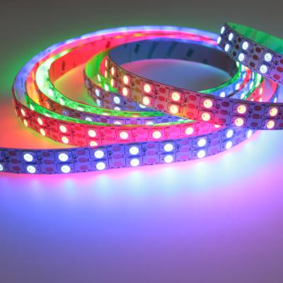 China You want shiji led 120leds sk6812 5V 5050 full color waterproof rgb accessible rgbw led double sided row led strip lights for sale