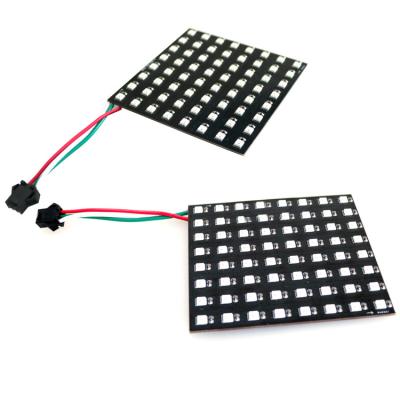 China New arrival 8*8cm smd sk6812_3535 RGB P10 pixel indoor flexible led screen for sale