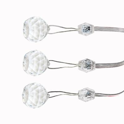 China Want 3D 23mm 2pcs SMD 3535 RGB LED Pixel LED Crystal Ball for sale