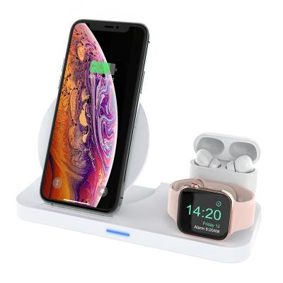 China Mobile Phone 2023 3 in 1 Foldable Portable Fast Charging Wireless Charging Station Phone Wireless Charger For iPhone AirPods iwatch for sale