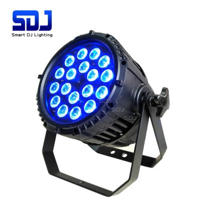 China Stage Lighting Waterproof IP65 18x12W RGBAW LED Stage Par UV Lights for sale