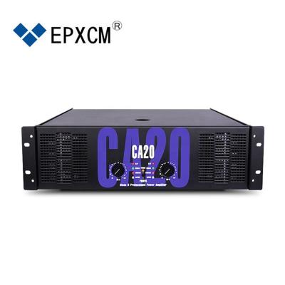 China EPXCM/CA20 Metal Manufacture Professional Audio Power Amplifier 1200Watts Sound Standard Audio Power Amplifier For Stage Show for sale