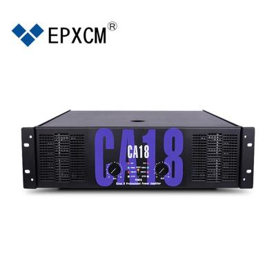 China EPXCM/CA18 Metal Manufacture Professional Audio Power Amplifier 1000Watts Sound Standard Audio Power Amplifier For Stage Show for sale