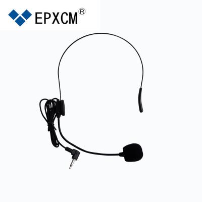 China Headset Headset Microphone EPXCM Handsfree Headband Speaker Microphone Main Wired Microphone 3.5mm Headset Sound Function for sale