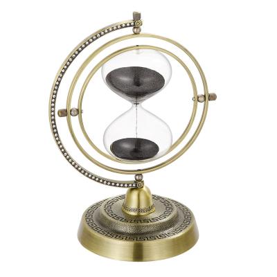 China Contemporary Vintage Sailing Hourglass Brass Sand Timer for Home Decor Antique Brass Hourglass Sand Timer Clock for Gift for sale