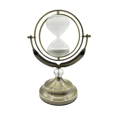 China Vintage Contemporary Antique Hot Selling 60 Minute Transparent Style Sand Glass Timer For Home Office Decor for sale