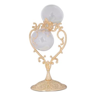 China Contemporary Gold Plated Unique Wholesale Decorative Antique Glass Souvenir Large Custom Hourglass Sand Timer for sale