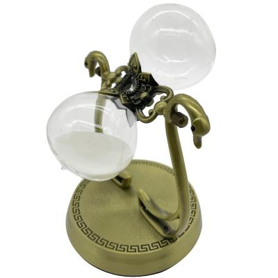 China Contemporary Hot Selling Antique 15 30 Minute Hand Blown Glass Transparent Silicon Sand Timer for sale