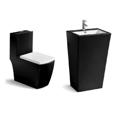 China DCBJ A3964 C3964 Modern Design Black Color Bathroom Set for sale