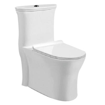 China DCBJ A3985 Wholesale Economical Elegant Double-flush Siphonic Commode One Piece Toilet Palestine for sale