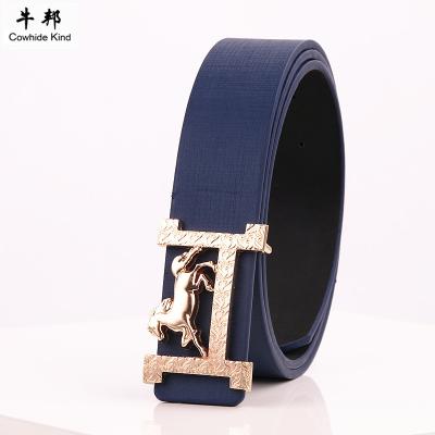 China High Quallity Designer Belts Smooth buckle, unisex belt, Golden Horse belt, global hit for sale