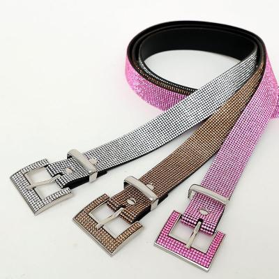 China High Quallity Fashion wholesale custom belt buckle diamond belt, luxury crystal diamond for sale