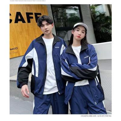 China Other Customized high quality plus-size male and female student sports casual suit with loose jacket for sale