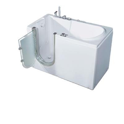 China Traditional Acrylic Whirlpool & Air SPA Right Side Walk-in Bathtub in White Dx1003 for sale