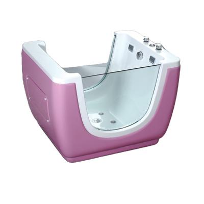 China Quality Traditional Elegant Pure Acrylic Freestanding Bathtub Design Special Soaking Bathtub For Kids DX1015 for sale