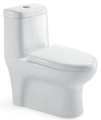 China Dual-Flow Ceramic WC Water-saving Siphon Lavatories Sanitaryware One-Piece Toilet (HZ5595) for sale