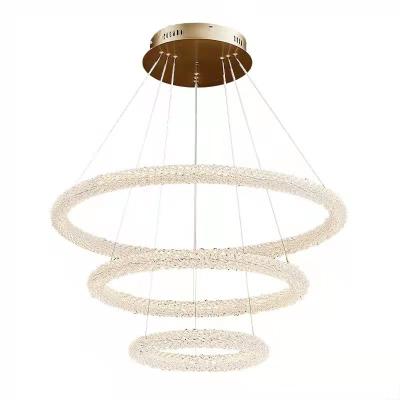 China Modern French light luxury lamp modern minimalist living room bedroom lighting net red ring lamp crystal chandelier for sale