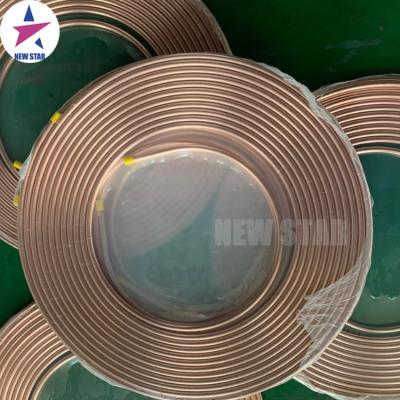 China Pure copper pipe ASTM B280 1/4 1/2 state or air refrigerator 3/4 5/16 inch refrigeration copper tube coil for sale