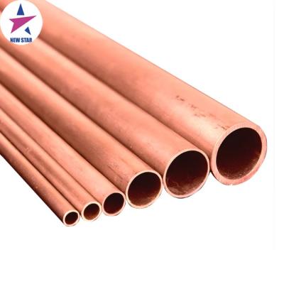 China Water Tube Straight Copper Pipes Round Copper Pipe TP2 T2 Refined Copper Tube C1100 C1220 for sale