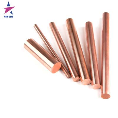 China Oxygen Free Conductive And Heat Conductive Materials Copper Rod Bar C10200 TU1 TU2 Round Copper Bar for sale