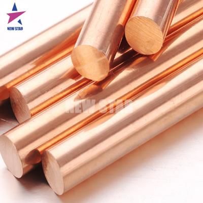 China Industry Flat Copper Rod C1100 C1200 Round Square 20mm Copper Hexagon 30mm Round Copper Bars for sale