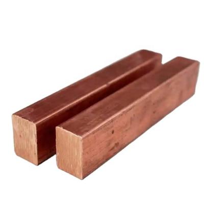 China Square Copper Rod Pure Copper Rod Bar C1200 C1100 30x30mm Copper Bars Construction Square for sale