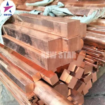 China Red Copper Rod Bar Copper Square Rod C1220 C1100 30x30mm Construction Square Bar for sale