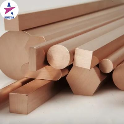 China 50x50mm Length C1100 C1220 TP2 Square Copper Bar New Star Copper Construction Free Square Rod for sale