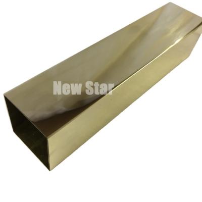 China Water Tube Rectangular Brass Tube H60 H62 H65 H68 Brass Tube Square Brass Pipe for sale