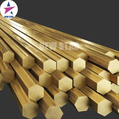 China Building H60 H62 H65 H68 Brass Rod CuZn 37 Hexagon Hex C2620 Hex Brass Bar 12mm Brass Bar for sale